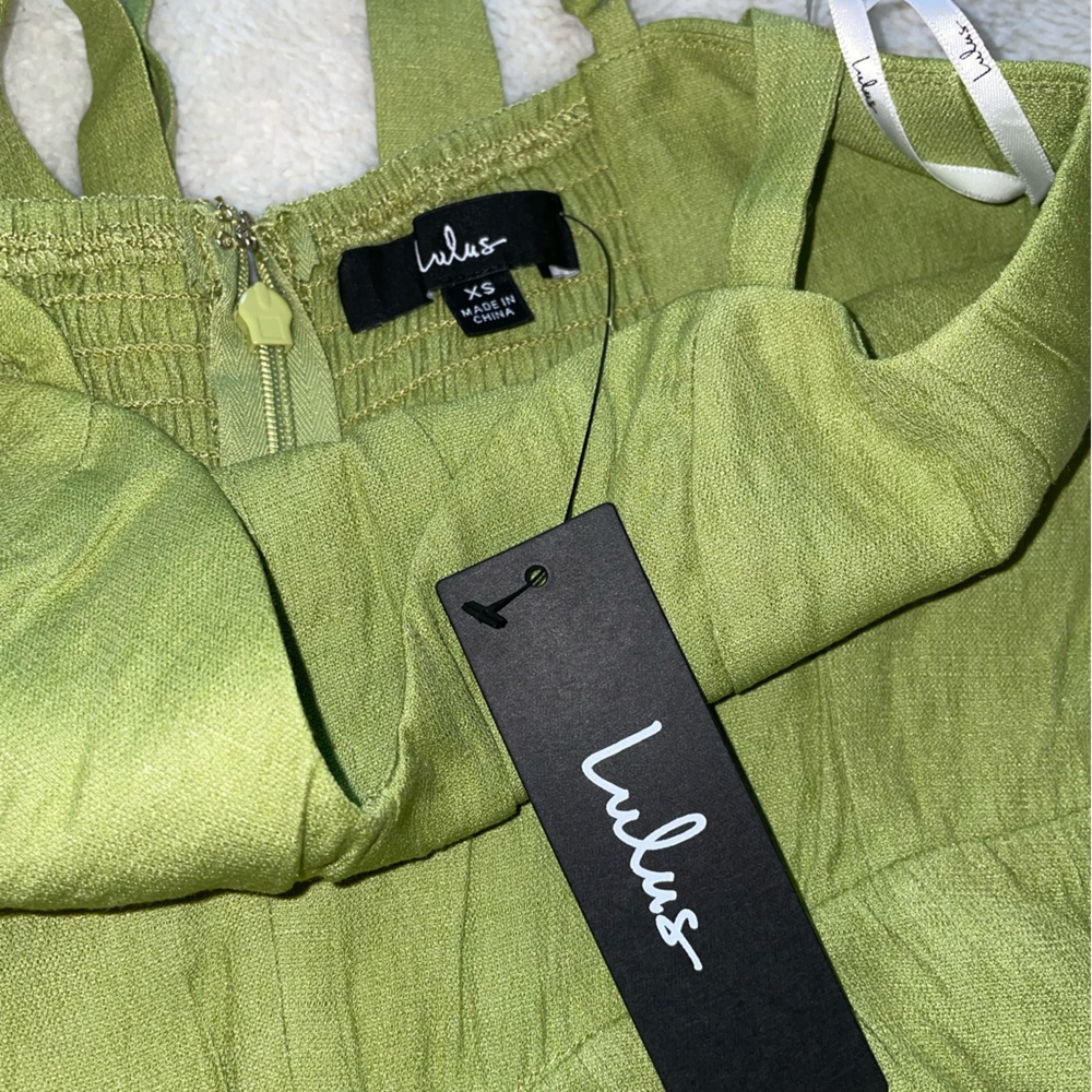 Lulu’s Strolling Portofino Light Green Sleeveless Romper - Picture 7 of 10